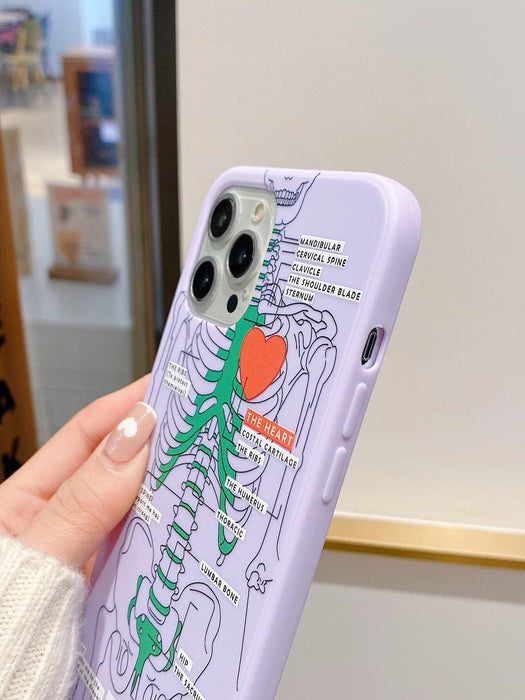 Funda para teléfono con patrón de esqueleto compatible con iPhone 11 - Quierox - Tienda Online