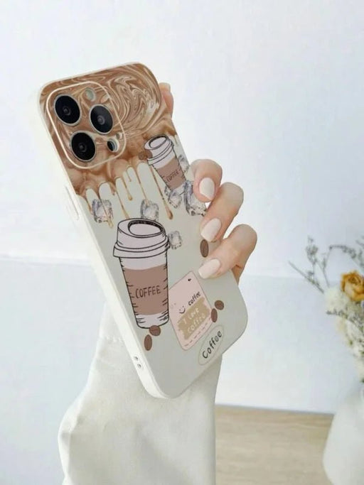 Funda para Teléfono: Estilo Café con Patrón de Goteo para iPhone 12 pro max - Quierox - Tienda Online