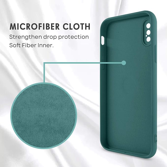 Funda para teléfono iPhone X silicona delgada, goma suave, protección a prueba de golpes - Quierox - Tienda Online