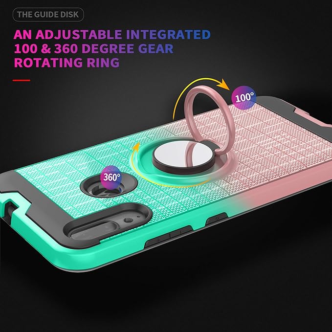 Funda para teléfono Moto E6 plus con protector de pantalla HD degradado - Quierox - Tienda Online