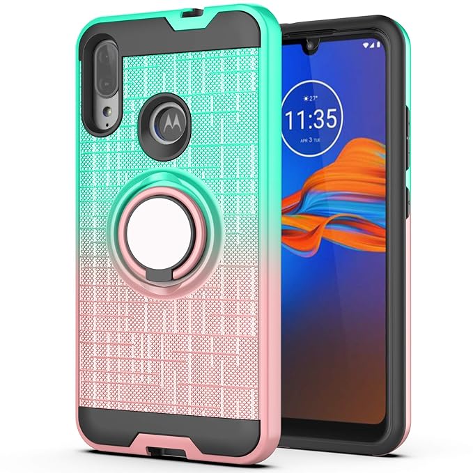Funda para teléfono Moto E6 plus con protector de pantalla HD degradado - Quierox - Tienda Online