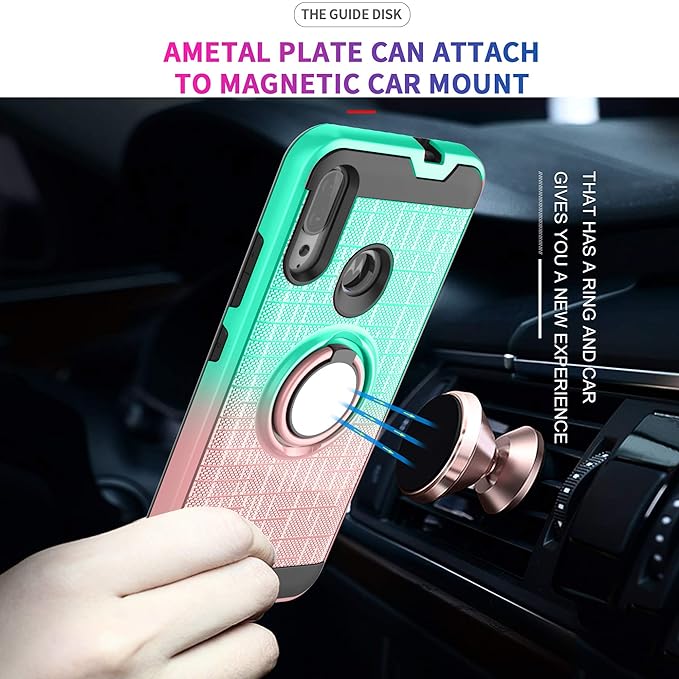 Funda para teléfono Moto E6 plus con protector de pantalla HD degradado - Quierox - Tienda Online