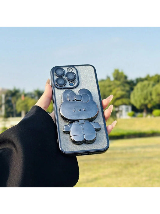 Funda para telefono movil con Caso Protector De Cámara De Purpurina Transparente Electrochapada Con Espejo - Quierox - Tienda Online