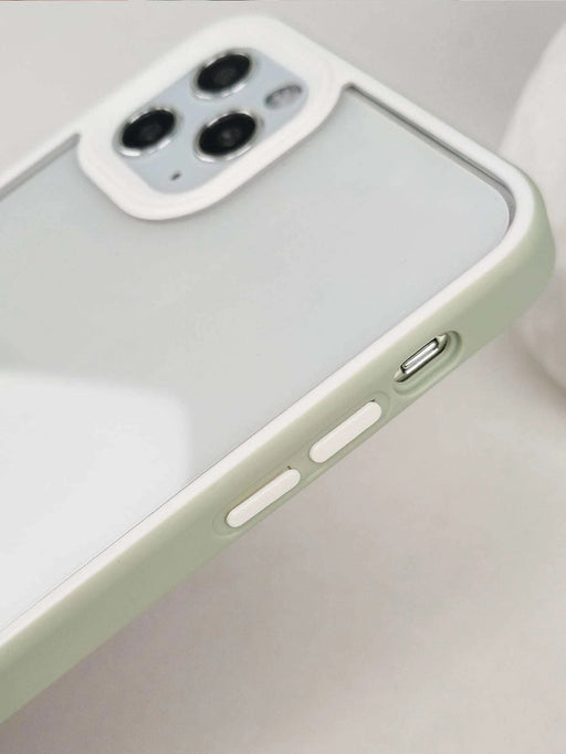 Funda para teléfono transparente con marco en contraste - Quierox - Tienda Online