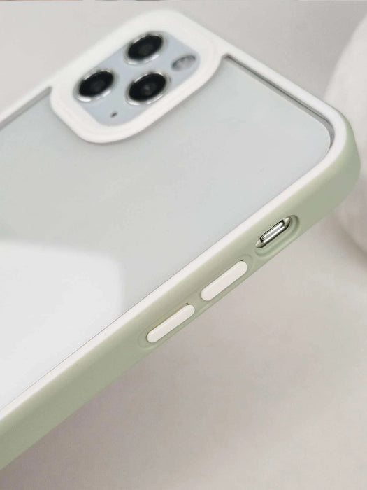 Funda para teléfono transparente con marco en contraste - Quierox - Tienda Online