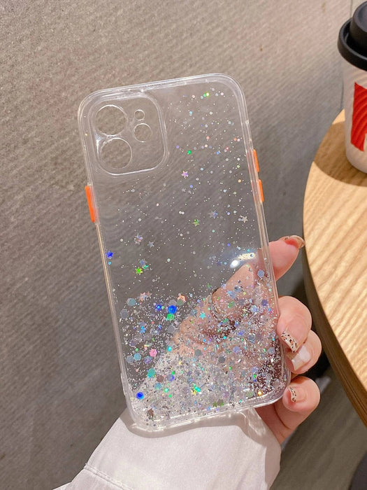 Funda para teléfono transparente con purpurina, Iphone 11 pro - Quierox - Tienda Online