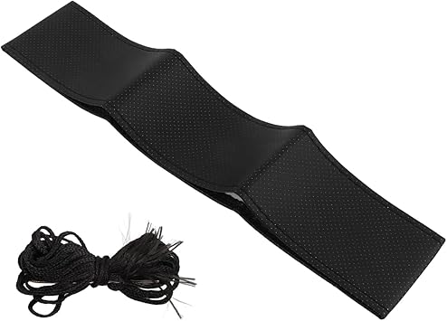 Funda para volante cosida a mano, cubierta de fibra superfina de cuero PU - Quierox - Tienda Online