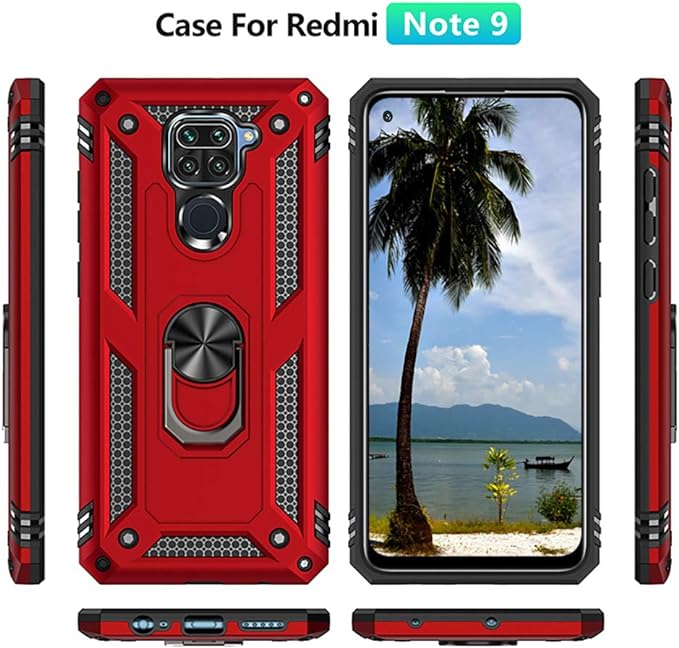 Funda para Xiaomi Redmi Note 9 con protector de pantalla de vidrio templado - Quierox - Tienda Online