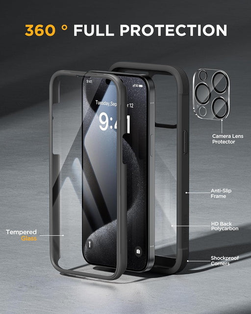 Funda protectora completa para celular iphone 15 pro - Quierox - Tienda Online