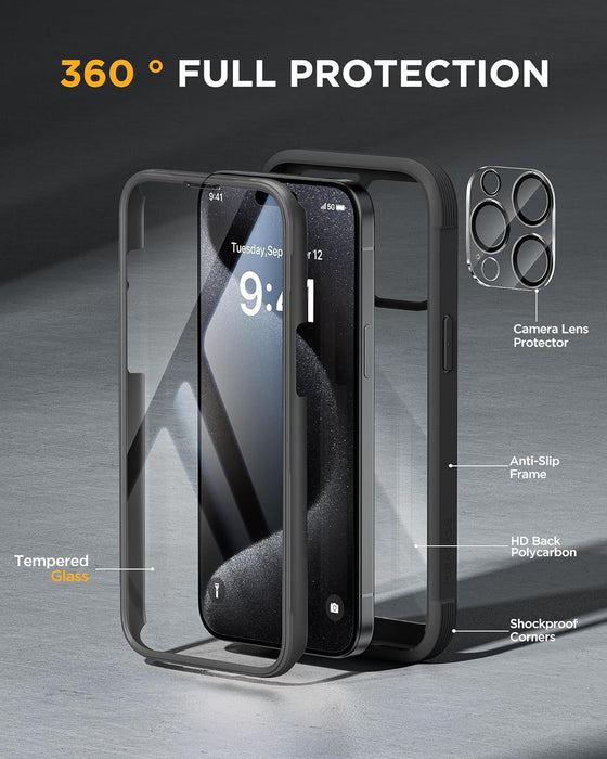 Funda protectora completa para celular iphone 15 pro - Quierox - Tienda Online