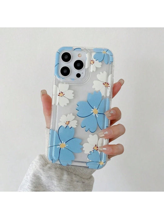 Funda protectora de silicona suave con estampado floral compatible con iPhone X/XS - Quierox - Tienda Online