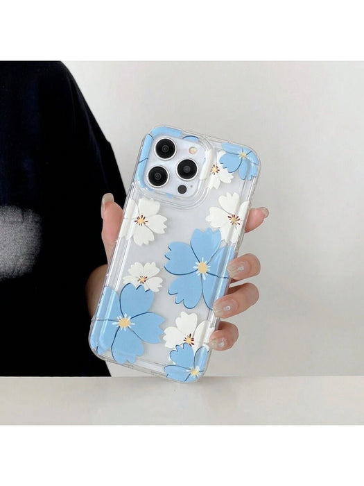 Funda protectora de silicona suave con estampado floral compatible con iPhone X/XS - Quierox - Tienda Online