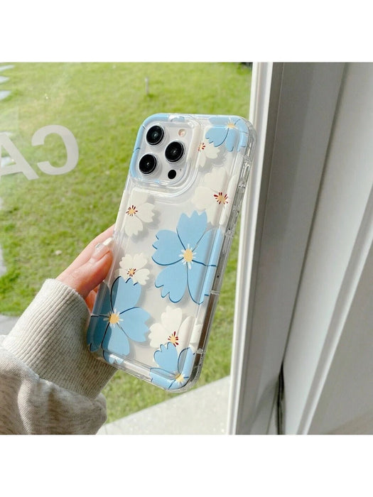 Funda protectora de silicona suave con estampado floral compatible con iPhone X/XS - Quierox - Tienda Online