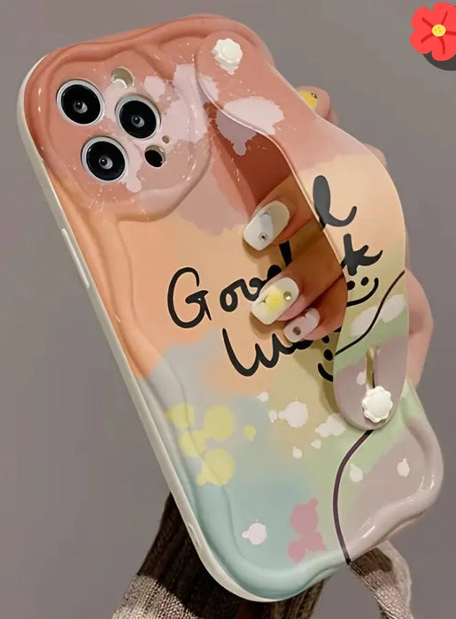 Funda protectora estampada Iphone 15 pro Naranja Claro Geométrica - Quierox - Tienda Online