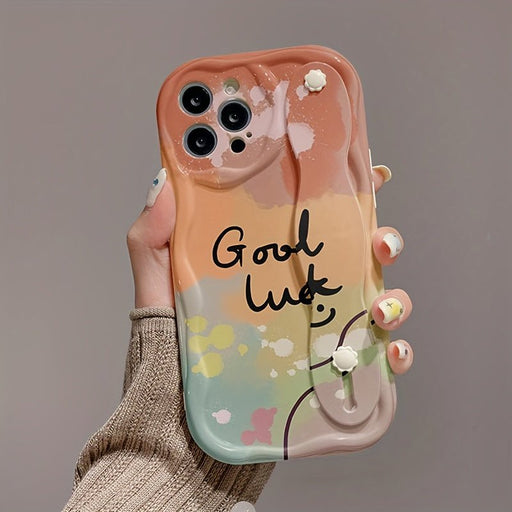 Funda protectora estampada Iphone 15 pro Naranja Claro Geométrica - Quierox - Tienda Online