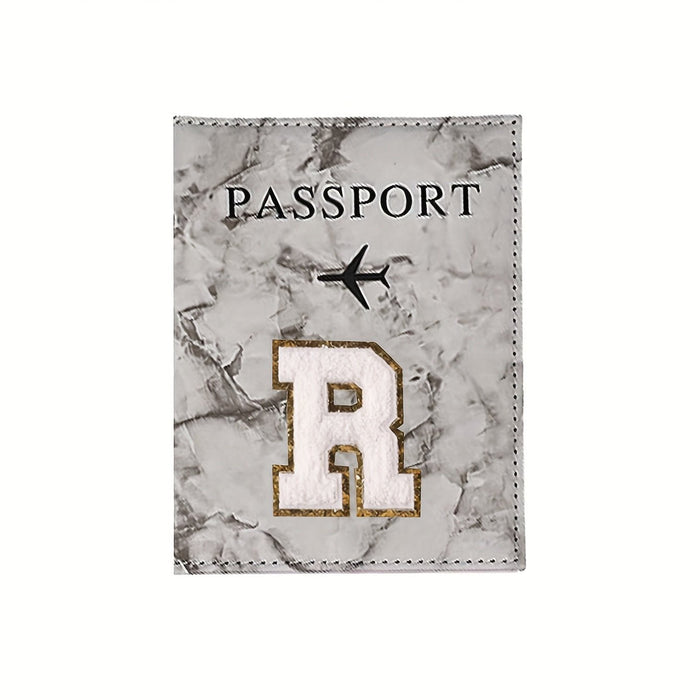 Funda protectora para pasaporte, bordado de toalla estampado con letra - Quierox - Tienda Online