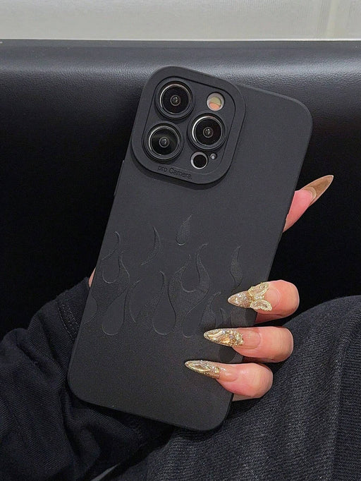 Funda protectora para teléfono móvil infantil con diseño de ángel de llama negra - Quierox - Tienda Online