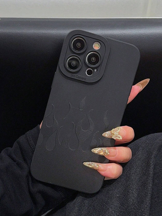 Funda protectora para teléfono móvil infantil con diseño de ángel de llama negra - Quierox - Tienda Online