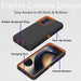 Funda protectora resistente a prueba de polvo a prueba de golpes, 3 en 1 para Motorola Moto Edge 2021 (naranja/negro) - Quierox - Tienda Online