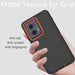 Funda protectora resistente a prueba de polvo a prueba de golpes, 3 en 1 para Motorola Moto Edge 2021 (naranja/negro) - Quierox - Tienda Online