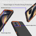 Funda protectora resistente a prueba de polvo a prueba de golpes, 3 en 1 para Motorola Moto Edge 2021 (naranja/negro) - Quierox - Tienda Online