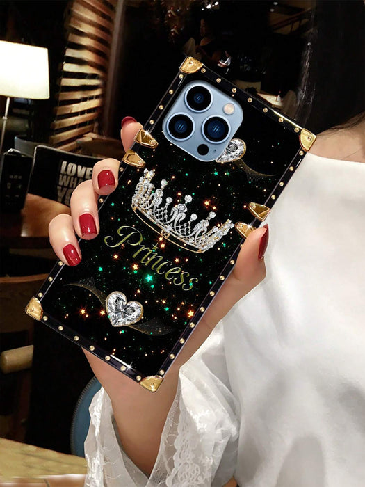 Funda rectangular a prueba de golpes con diseño de corona para Iphone 12 Pro Max - Quierox - Tienda Online