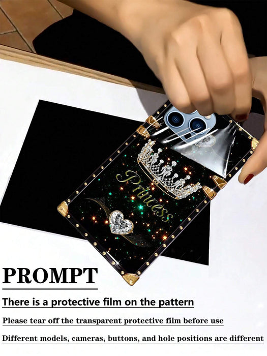 Funda rectangular a prueba de golpes con diseño de corona para Iphone 12 Pro Max - Quierox - Tienda Online