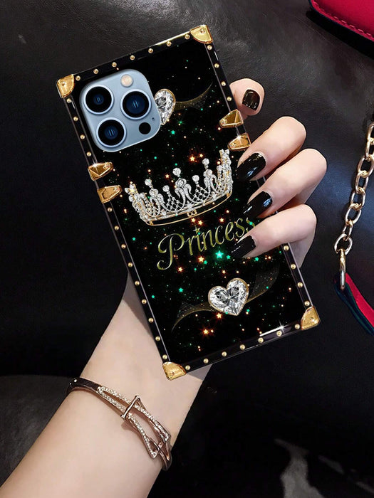 Funda rectangular a prueba de golpes con diseño de corona para Iphone 12 Pro Max - Quierox - Tienda Online