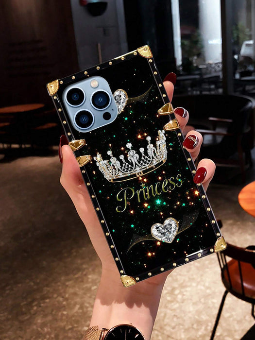 Funda rectangular a prueba de golpes con diseño de corona para Iphone 12 Pro Max - Quierox - Tienda Online