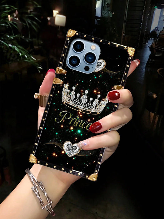 Funda rectangular a prueba de golpes con diseño de corona para Iphone 12 Pro Max - Quierox - Tienda Online