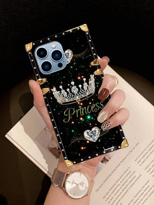 Funda rectangular a prueba de golpes con diseño de corona para Iphone 12 Pro Max - Quierox - Tienda Online