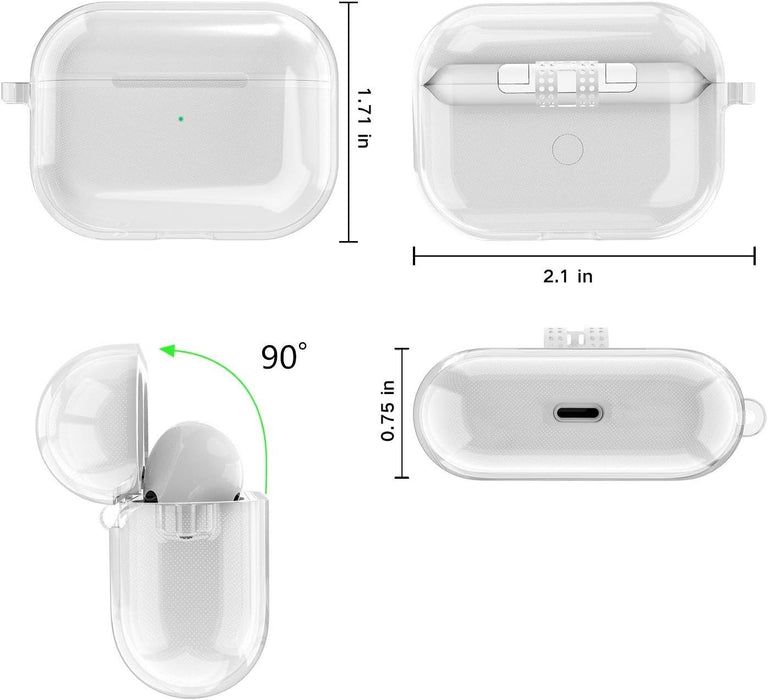 Funda Shock - Absorción TPU Transparente para AirPods Pro - Quierox - Tienda Online