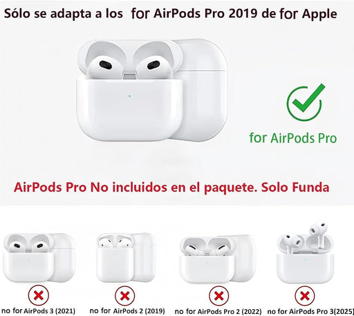 Funda Shock - Absorción TPU Transparente para AirPods Pro - Quierox - Tienda Online