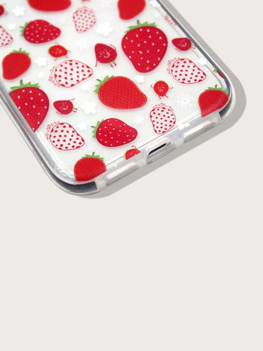 Funda Suave con Estampado de Fresa de Dibujos Animados - Quierox - Tienda Online