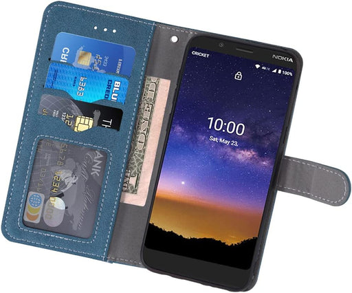 Funda tipo cartera y protector de pantalla de vidrio templado soporte para tarjetero - Quierox - Tienda Online