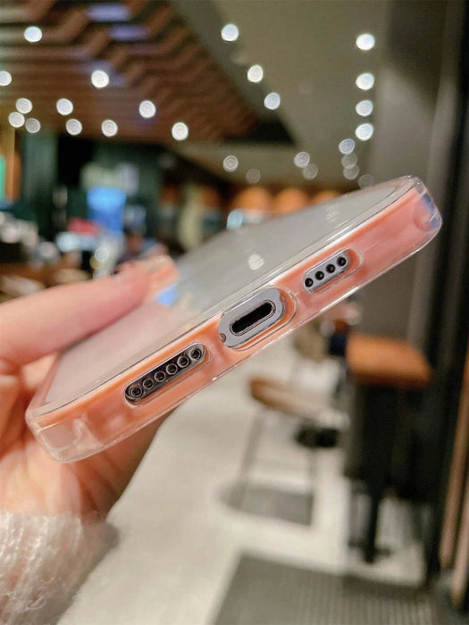 Funda transparente a prueba de golpes con diseño de bloques de color - Quierox - Tienda Online