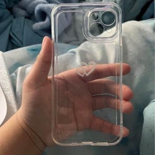 Funda transparente con Corazón para iPhone 13 pro max - Quierox - Tienda Online