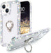 Funda transparente con diamantes compatible con iPhone 13 pro max con soporte de anillo - Quierox - Tienda Online