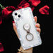 Funda transparente con diamantes compatible con iPhone 13 pro max con soporte de anillo - Quierox - Tienda Online