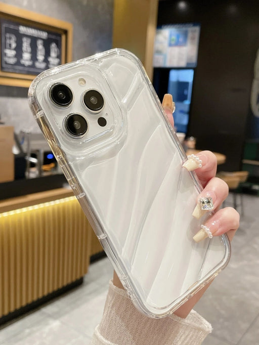 Funda transparente con lentejuelas de San Valentín y ondas de agua para iPhone 13 PRO MAX - Quierox - Tienda Online