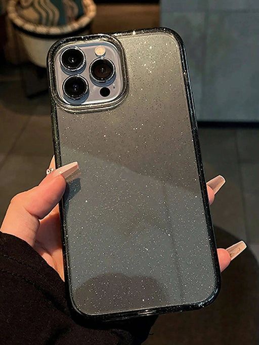 Funda transparente con purpurina para teléfono compatible con iPhone - Quierox - Tienda Online