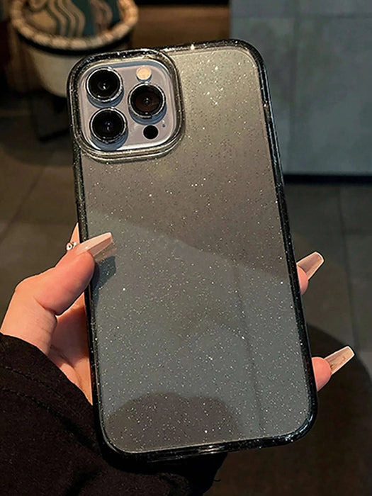 Funda transparente con purpurina para teléfono compatible con iPhone - Quierox - Tienda Online