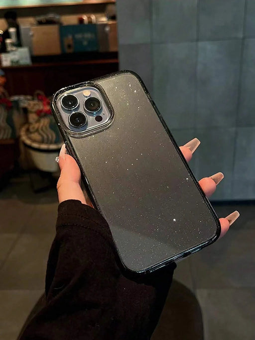 Funda transparente con purpurina para teléfono compatible con iPhone - Quierox - Tienda Online