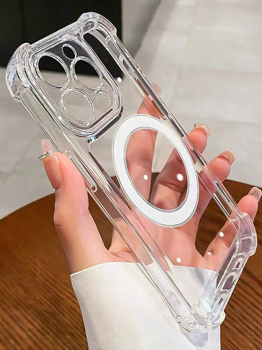 Funda transparente de PC y TPU con botones, compatible con cargador Magsafe de Apple - Quierox - Tienda Online