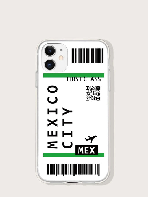Funda transparente para teléfono con billete de avión iphone 7p/8p - Quierox - Tienda Online