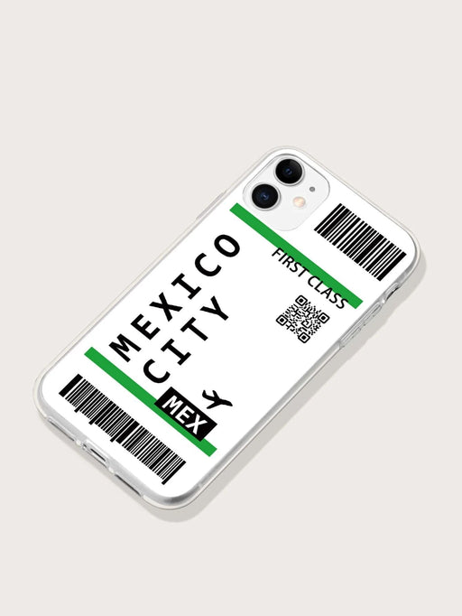 Funda transparente para teléfono con billete de avión iphone 7p/8p - Quierox - Tienda Online