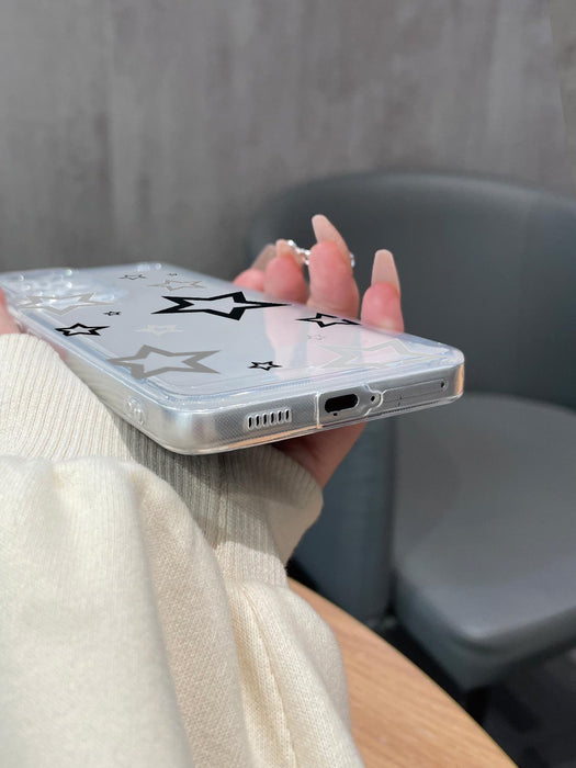 Funda transparente para teléfono con estampado de estrellas - Quierox - Tienda Online