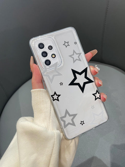 Funda transparente para teléfono con estampado de estrellas - Quierox - Tienda Online