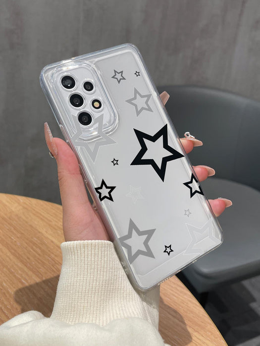 Funda transparente para teléfono con estampado de estrellas - Quierox - Tienda Online