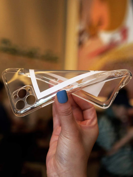 Funda transparente para teléfono con gráfico de letras compatible con iPhone - Quierox - Tienda Online